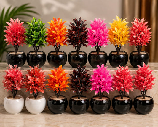 Premium Artificial Decorative Plant with Luxury Pot | Realistic Indoor Home & Office