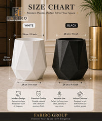 Modern Geometric Planter | Large Decorative Plant Pot | Premium Indoor & Outdoor Planter
