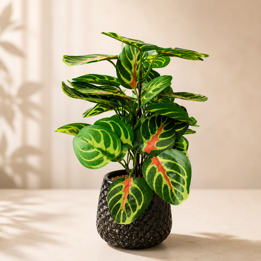 Artificial Green Decorative Plant with Designer Pot