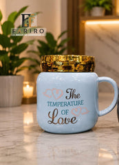 Premium Ceramic Coffee Mug | Stylish Black & Pink Coffee Cup | Love & King Designs | Gift for Couples