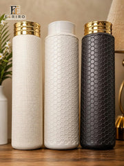 24 Inch Decorative Floor Bottle | Tall Textured Decorative Vase | Modern Home & Office Décor