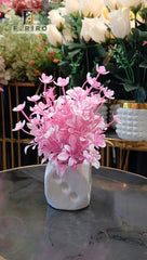 Small Artificial Pink Flower Table Pot | Home & Office Décor