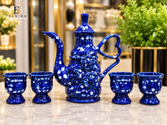 Luxury Ceramic Dallah Tea & Coffee Set – 5 Piece Arabic Serving Set