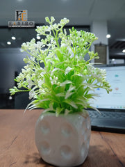 Small Artificial Pink Flower Table Pot | Home & Office Décor