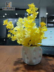 Small Artificial Pink Flower Table Pot | Home & Office Décor